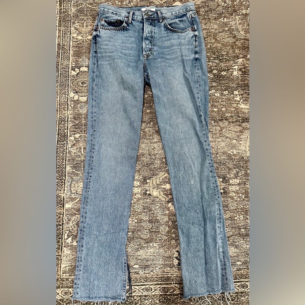 GRLFRND High Rise Slim Straight Jean Size 28